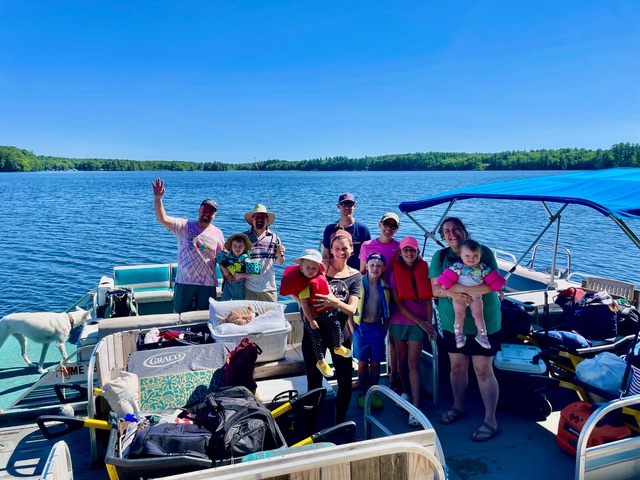 Approaching the island by boat
